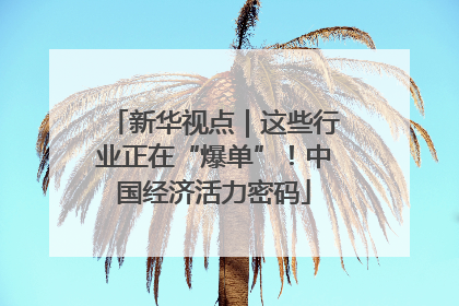 新华视点｜这些行业正在“爆单”！中国经济活力密码