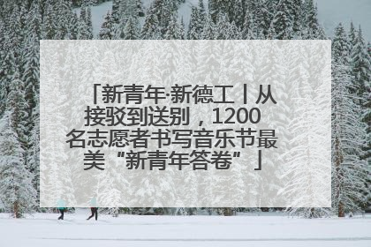 新青年·新德工丨从接驳到送别，1200名志愿者书写音乐节最美“新青年答卷”