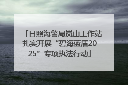 日照海警局岚山工作站扎实开展“碧海蓝盾2025”专项执法行动