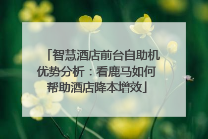 智慧酒店前台自助机优势分析：看鹿马如何帮助酒店降本增效