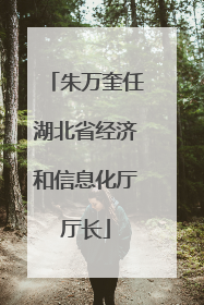 朱万奎任湖北省经济和信息化厅厅长