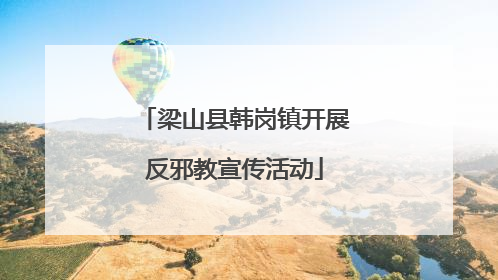 梁山县韩岗镇开展反邪教宣传活动