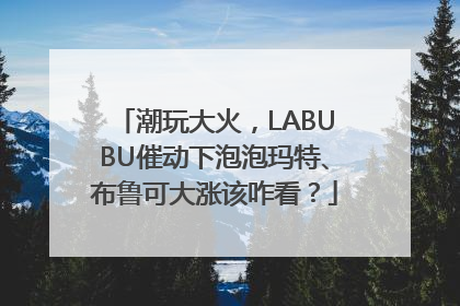 潮玩大火，LABUBU催动下泡泡玛特、布鲁可大涨该咋看？