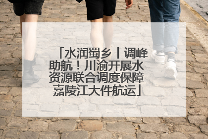 水润蜀乡丨调峰助航！川渝开展水资源联合调度保障嘉陵江大件航运