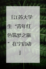 江苏大学生“青年红色筑梦之旅”在宁启动