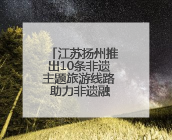 江苏扬州推出10条非遗主题旅游线路 助力非遗融入现代生活