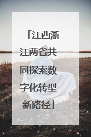 江西浙江两省共同探索数字化转型新路径