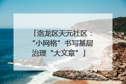 洛龙区天元社区：“小网格”书写基层治理“大文章”