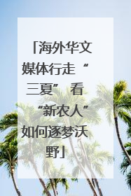 海外华文媒体行走“三夏” 看“新农人”如何逐梦沃野