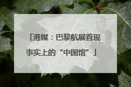 港媒：巴黎航展首现事实上的“中国馆”