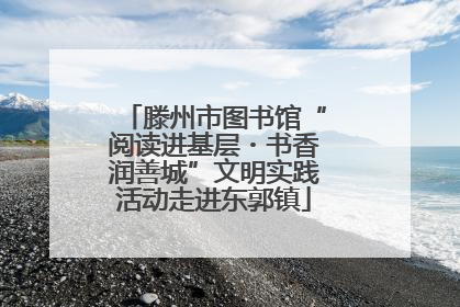 滕州市图书馆“阅读进基层・书香润善城”文明实践活动走进东郭镇