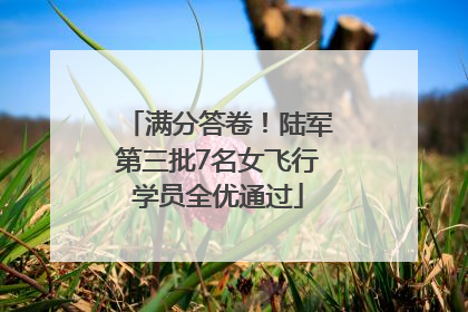 满分答卷！陆军第三批7名女飞行学员全优通过