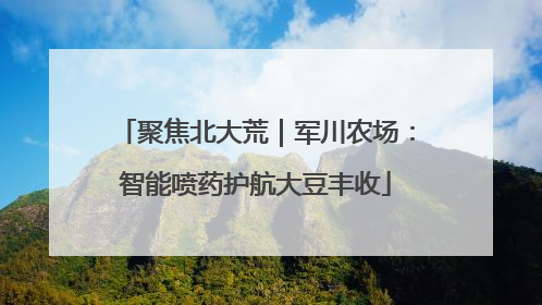 聚焦北大荒｜军川农场：智能喷药护航大豆丰收