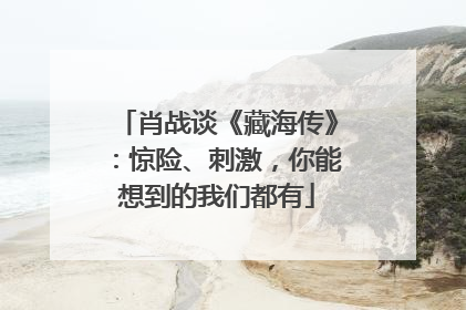 肖战谈《藏海传》：惊险、刺激，你能想到的我们都有