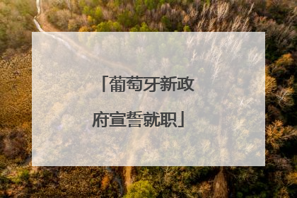 葡萄牙新政府宣誓就职