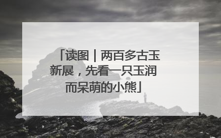 读图｜两百多古玉新展，先看一只玉润而呆萌的小熊