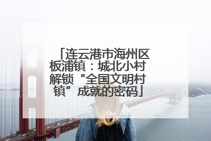 连云港市海州区板浦镇：城北小村解锁“全国文明村镇”成就的密码