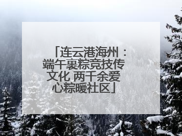 连云港海州：端午裹粽竞技传文化 两千余爱心粽暖社区