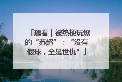 趣看｜被热梗玩爆的“苏超”：“没有假球，全是世仇”