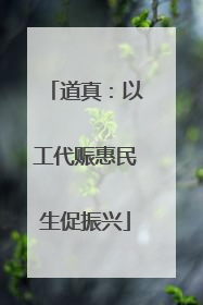 道真：以工代赈惠民生促振兴