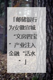 邮储银行为安徽宣城“文房四宝”产业注入金融“活水”