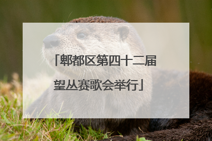 郫都区第四十二届望丛赛歌会举行