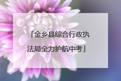 金乡县综合行政执法局全力护航中考