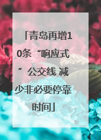 青岛再增10条“响应式”公交线 减少非必要停靠时间