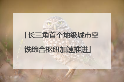 长三角首个地级城市空铁综合枢纽加速推进