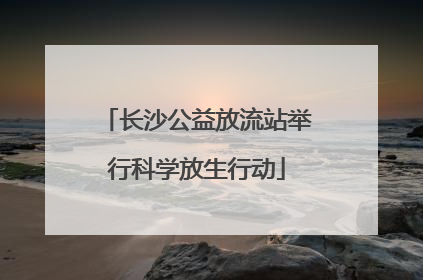 长沙公益放流站举行科学放生行动