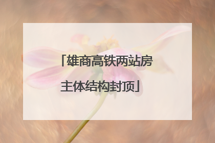 雄商高铁两站房主体结构封顶