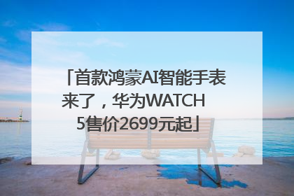 首款鸿蒙AI智能手表来了，华为WATCH 5售价2699元起