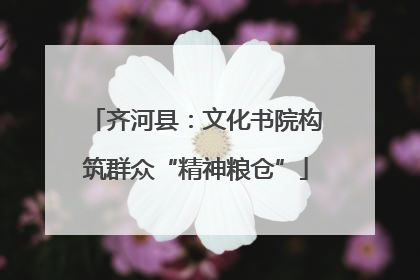 齐河县：文化书院构筑群众“精神粮仓”