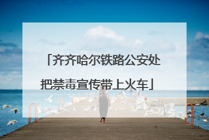 齐齐哈尔铁路公安处把禁毒宣传带上火车