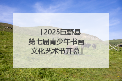 2025巨野县第七届青少年书画文化艺术节开幕