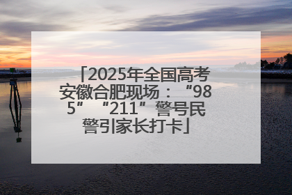 2025年全国高考安徽合肥现场：“985”“211”警号民警引家长打卡