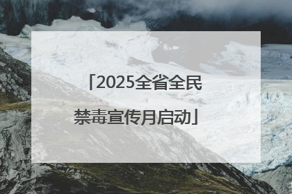 2025全省全民禁毒宣传月启动