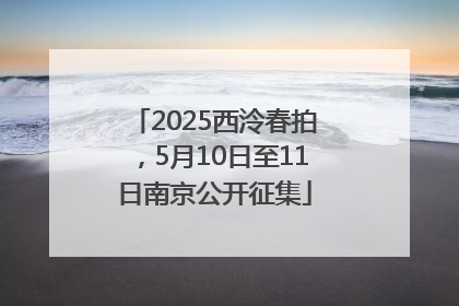 2025西泠春拍，5月10日至11日南京公开征集