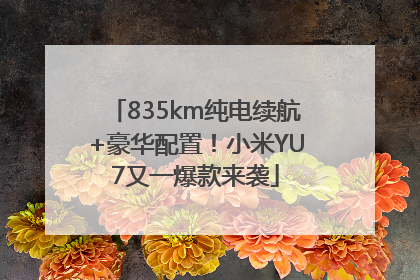 835km纯电续航+豪华配置！小米YU7又一爆款来袭