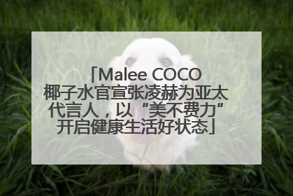 Malee COCO椰子水官宣张凌赫为亚太代言人，以“美不费力”开启健康生活好状态